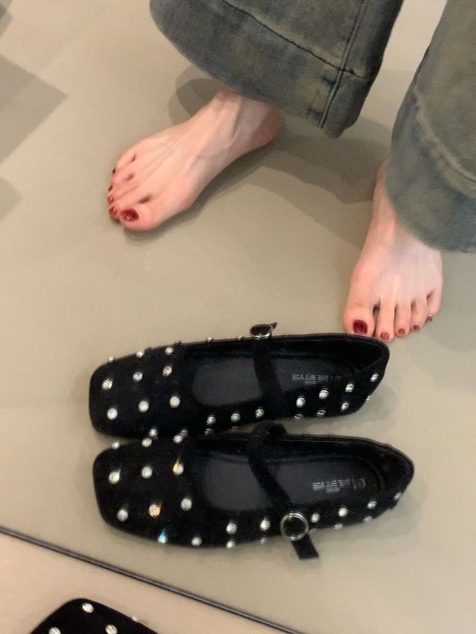 方头 袢扣 中口鞋 皮革