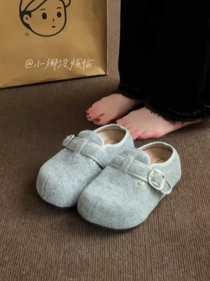 圆头 低帮 袢扣 绒毛/绒面 魔术贴