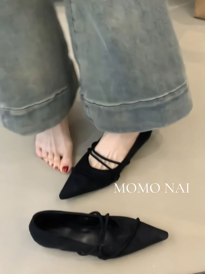 尖头 浅口鞋 皮革