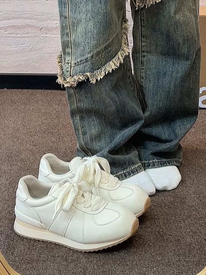 低帮 系带 皮革