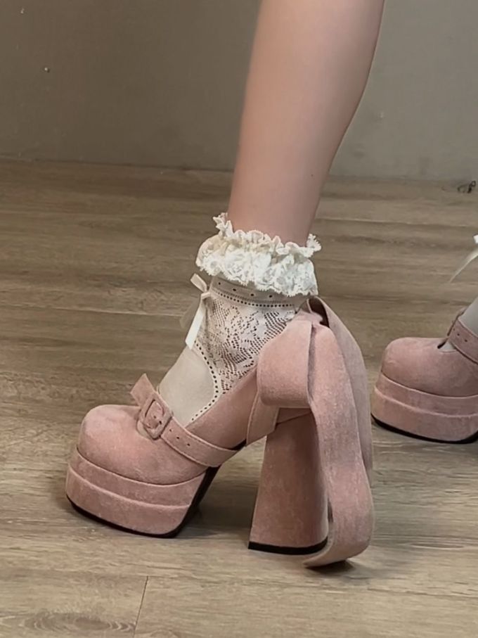 高跟 粗跟 低帮 中口鞋 皮革