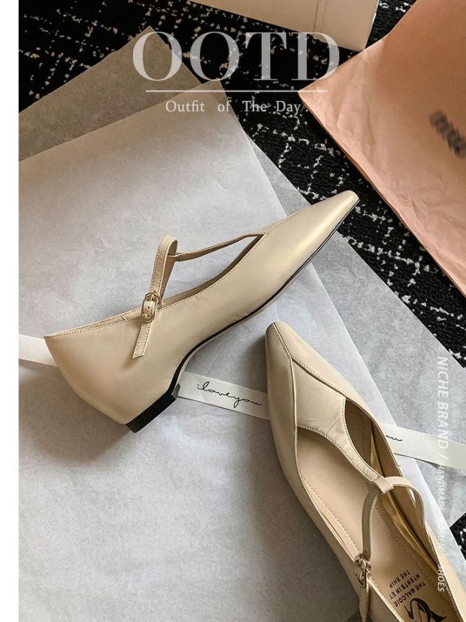 袢扣 中口鞋 皮革 