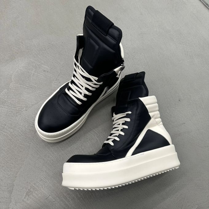圆头 高帮 系带 皮革
