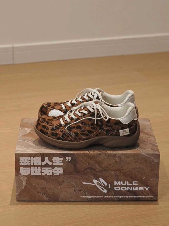 低帮 系带 皮革 