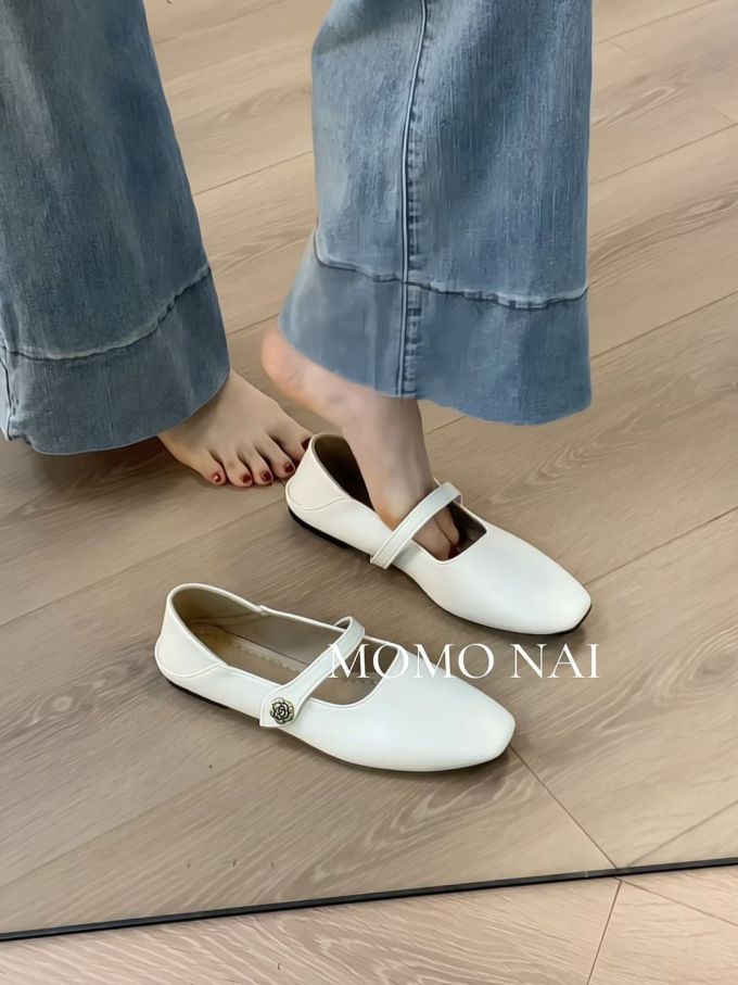 圆头 中口鞋 皮革 
