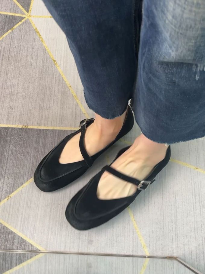 圆头 袢扣 中口鞋 皮革