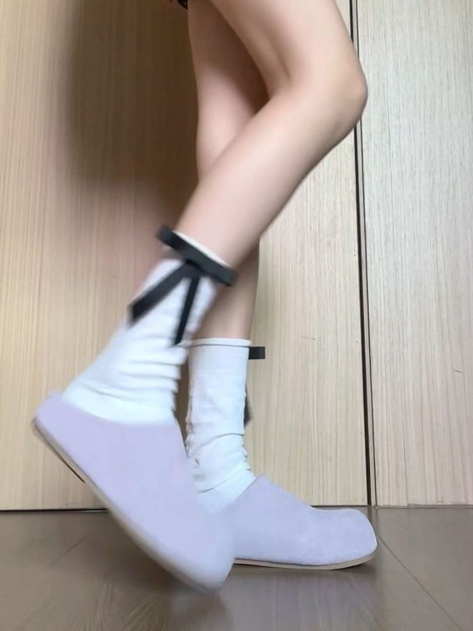 坡跟 系带 皮革 