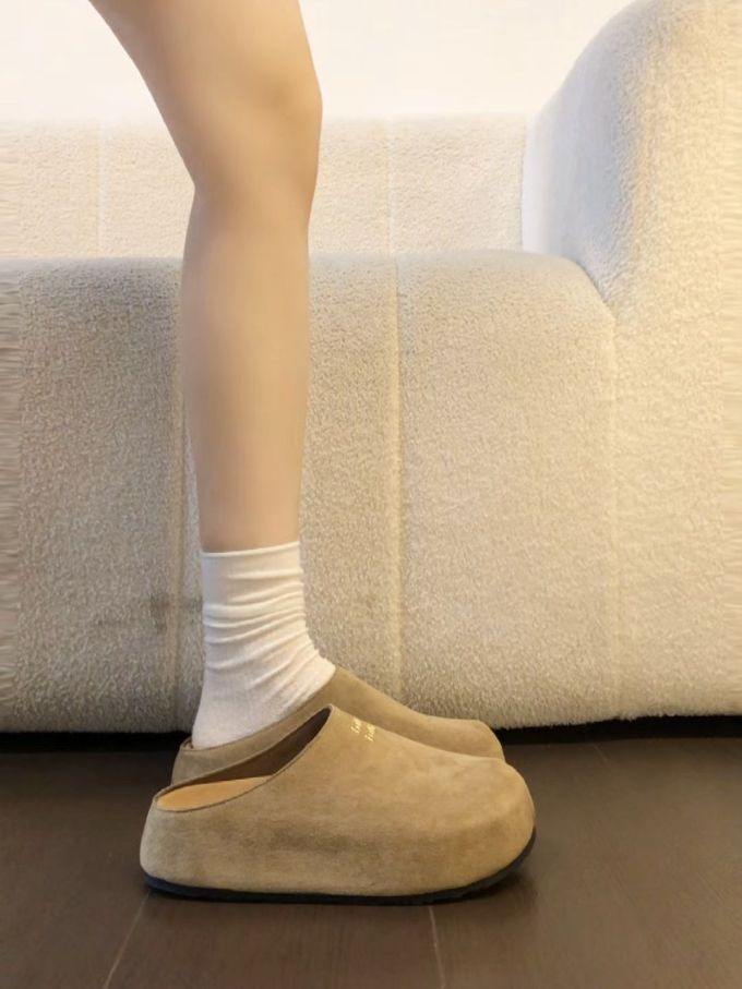 平底 无帮 皮革