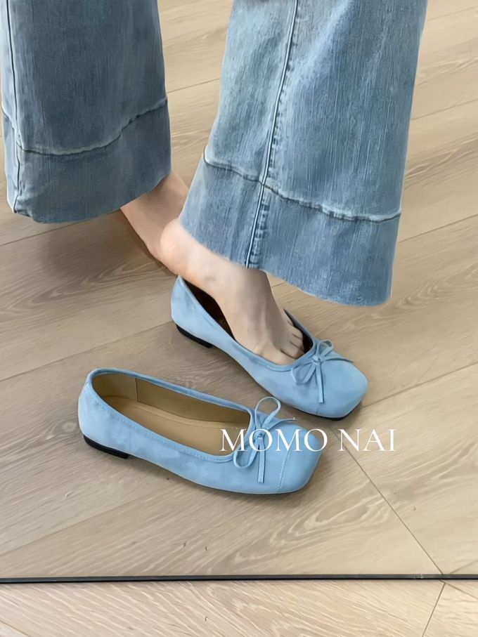 方头 中口鞋 皮革