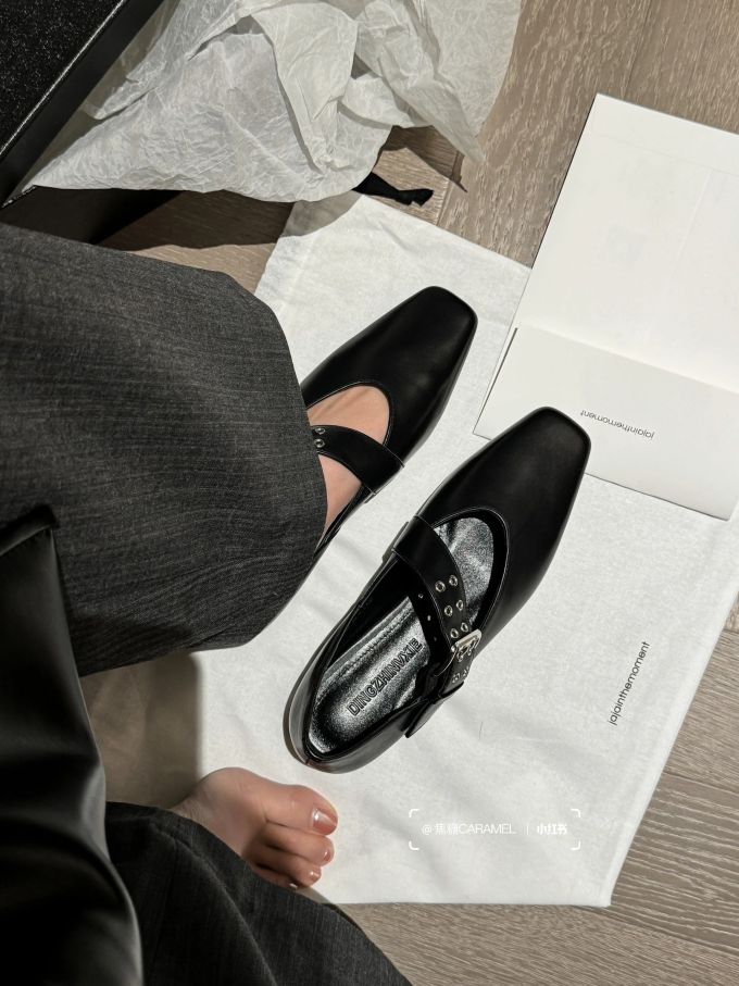 袢扣 中口鞋 皮革 