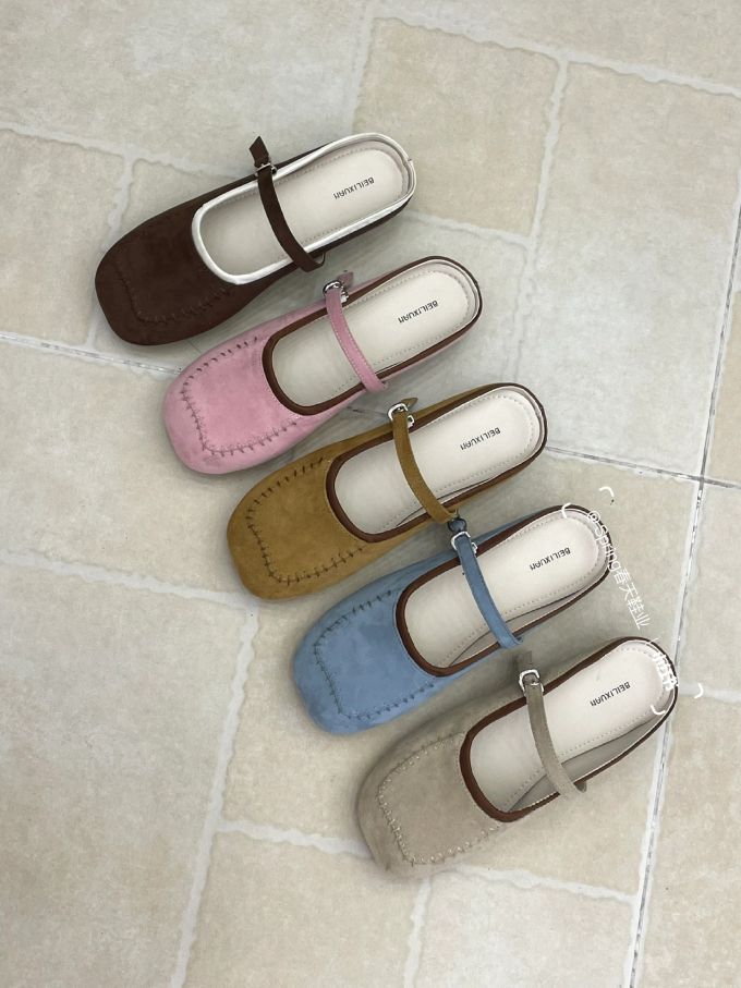 袢扣 中口鞋 皮革 