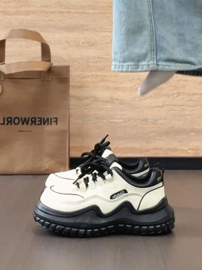 低帮 系带 皮革 