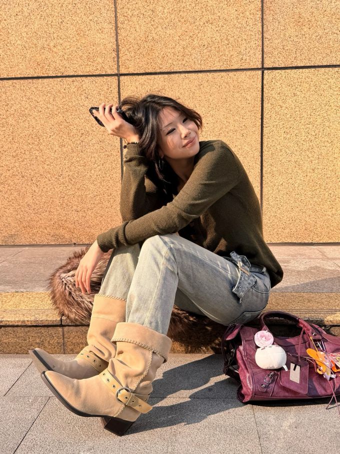 毛纺 细针 暗土褐色 巧克力棕色 