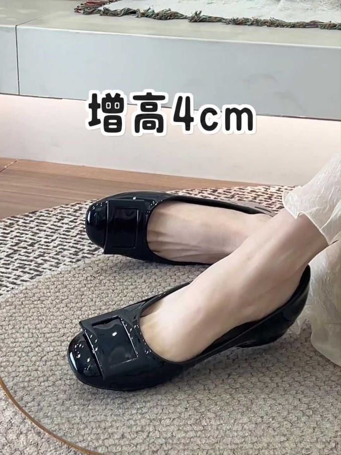 圆头 低帮 一脚蹬 浅口鞋 塑料 