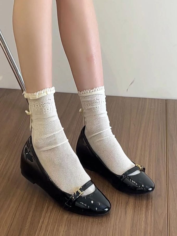 圆头 袢扣 中口鞋 皮革