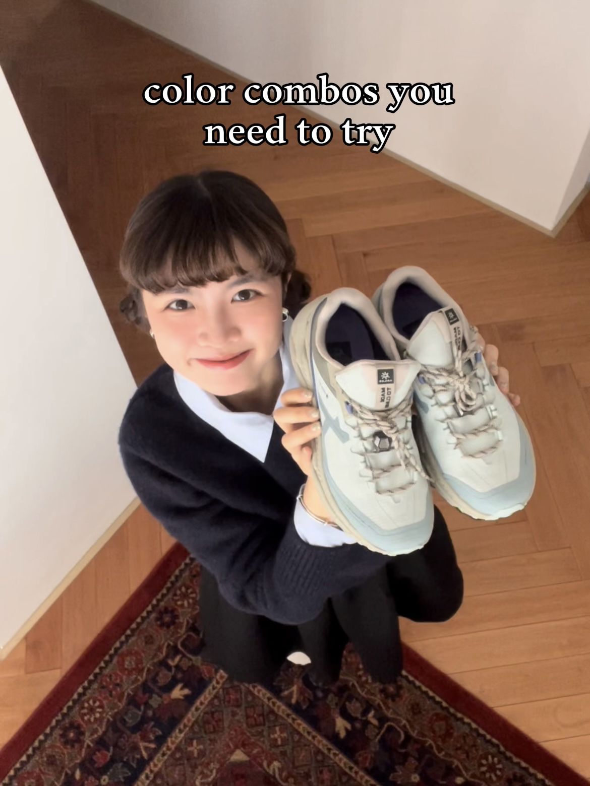 毛纺 基础袖 细针 夜蓝色  - VALI鞋履AI设计主图