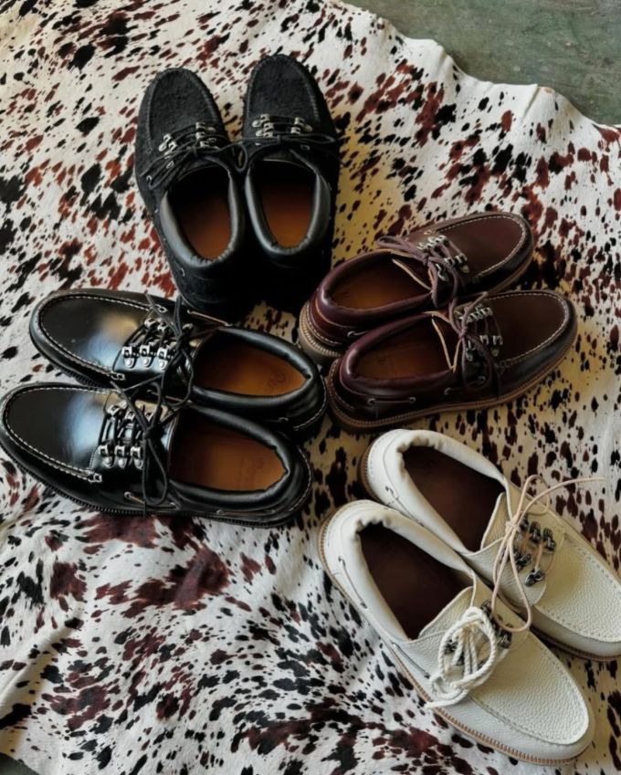 圆头 系带 深口鞋 皮革 