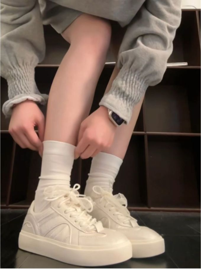 低帮 系带 皮革 