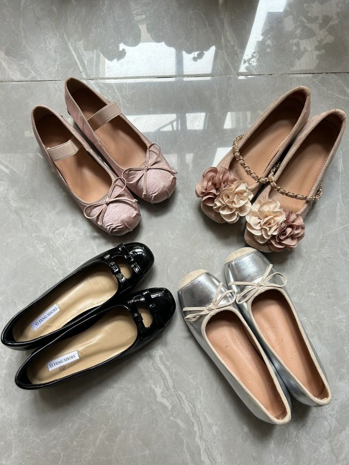 方头 低帮 一脚蹬 浅口鞋 皮革 