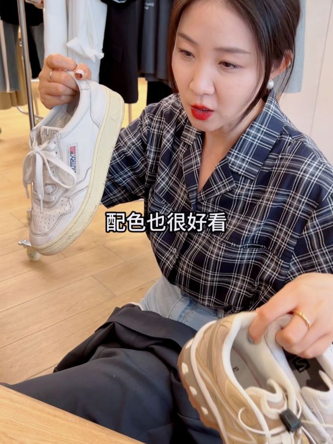 棉麻 翻驳领 基础袖 满印&循环 格纹/菱格 夜蓝色 基础扣饰