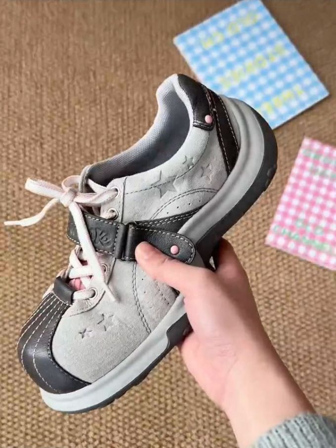 低帮 系带 皮革
