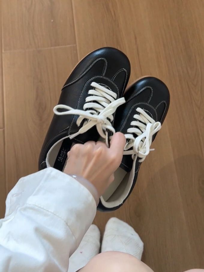 低帮 系带 皮革