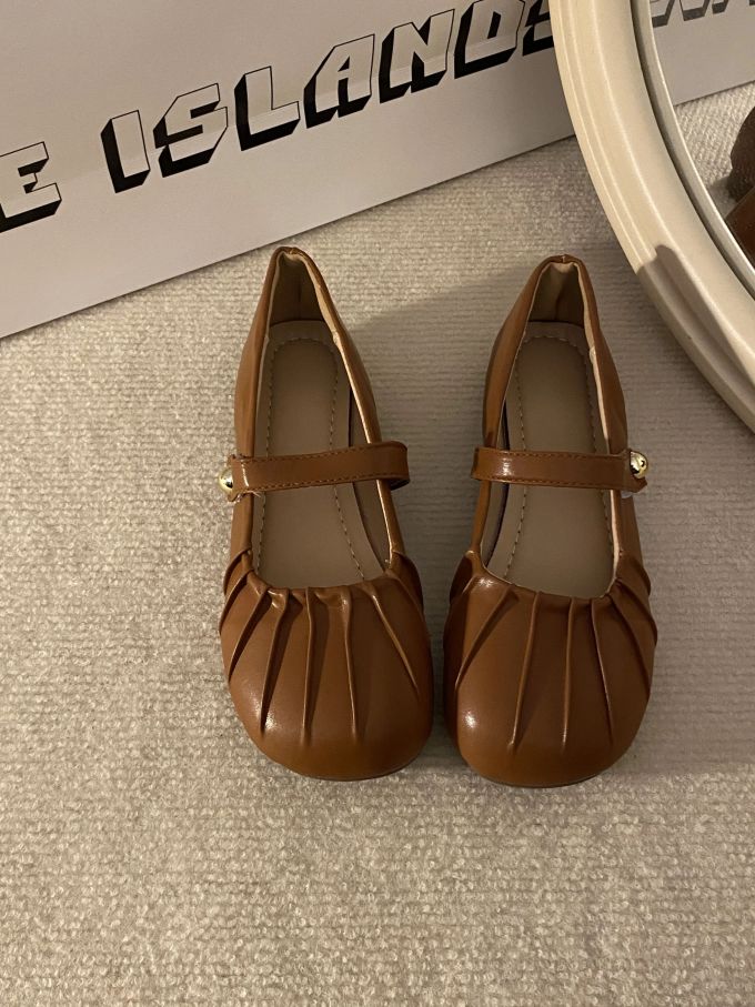 异形头-分趾 袢扣 中口鞋 皮革 