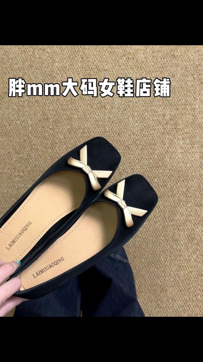 方头 低帮 一脚蹬 中口鞋 皮革