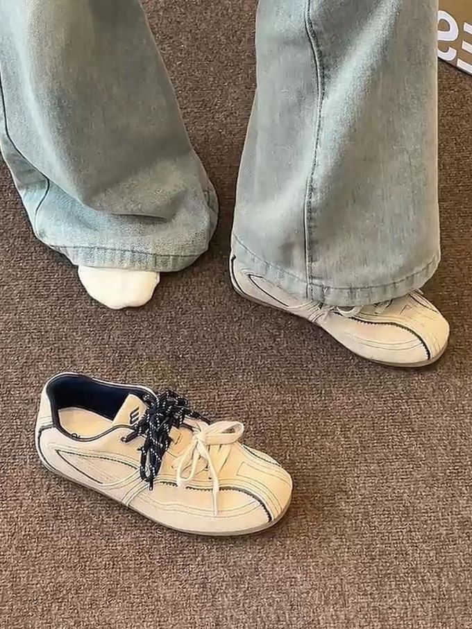 低帮 系带 皮革 