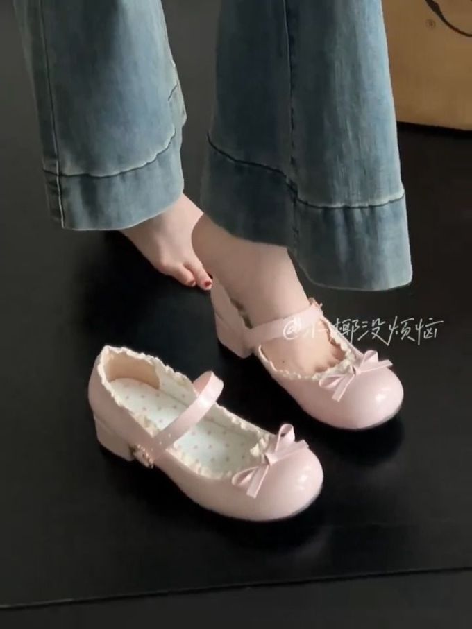圆头 中口鞋 皮革