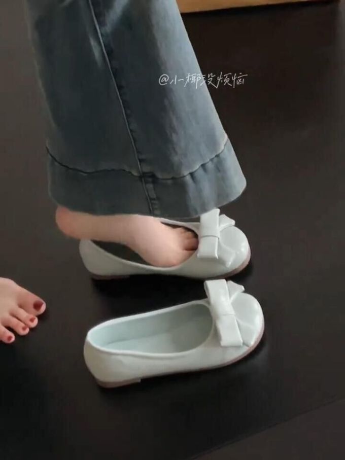 圆头 低帮 一脚蹬 浅口鞋 皮革 