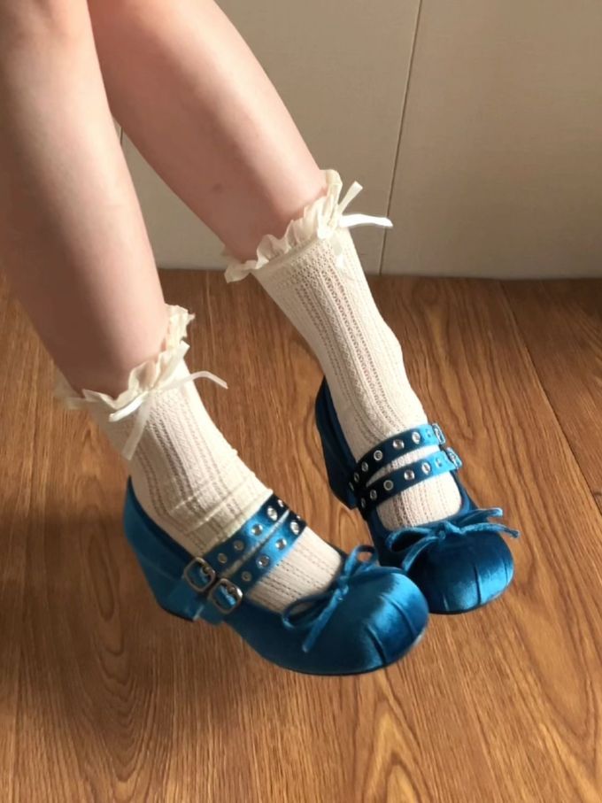 异形头-分趾 袢扣 中口鞋 皮革 