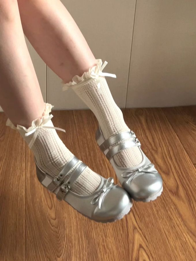 异形头-分趾 中口鞋 皮革 