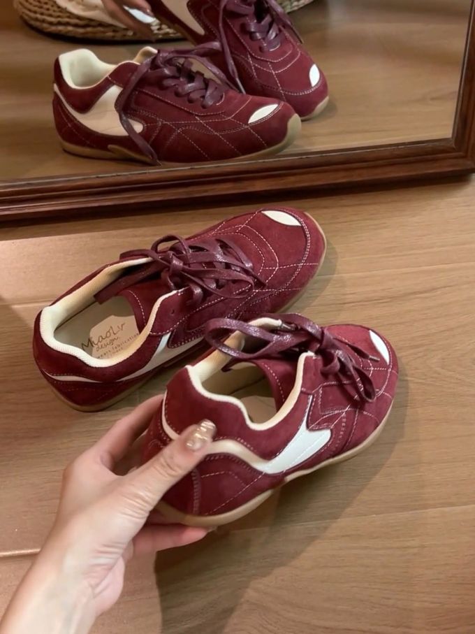 低帮 系带 皮革 