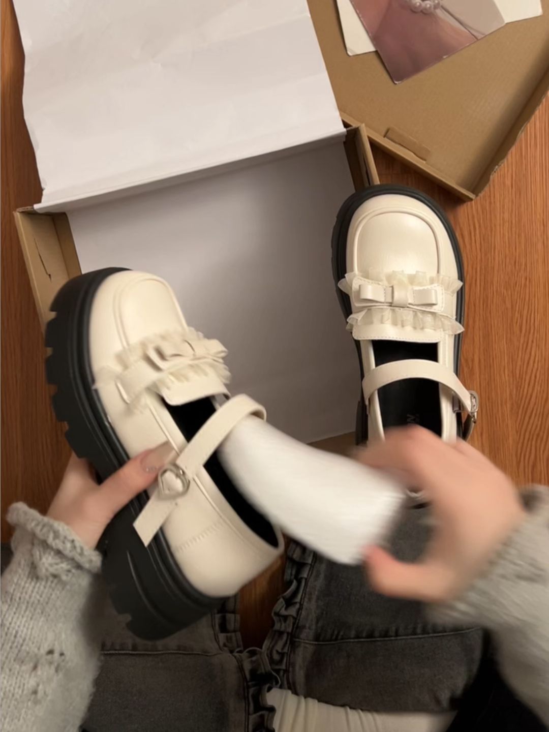 厚底 圆头 深口鞋 皮革  - VALI鞋履AI设计主图