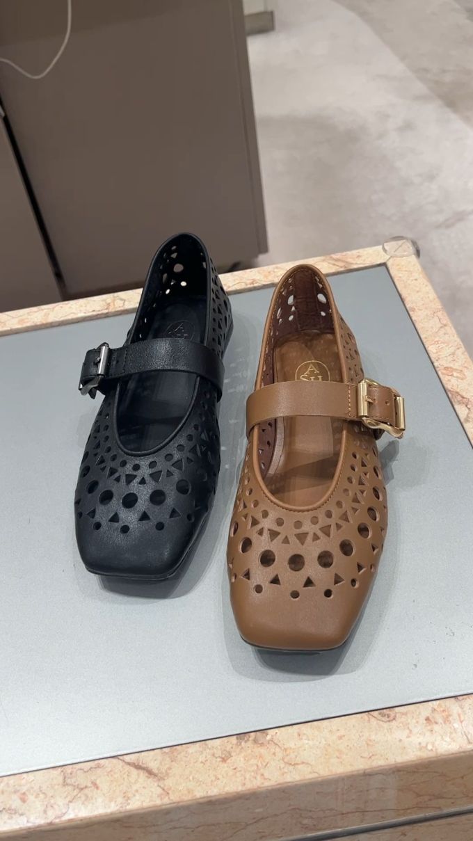 方头 袢扣 中口鞋 皮革 