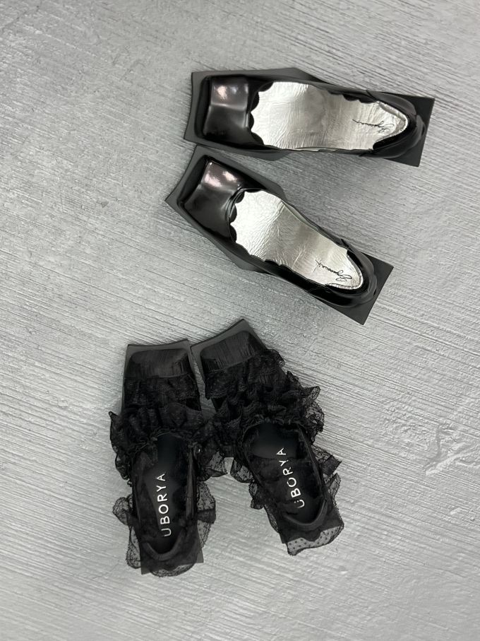 方头 低帮 一脚蹬 浅口鞋 皮革 