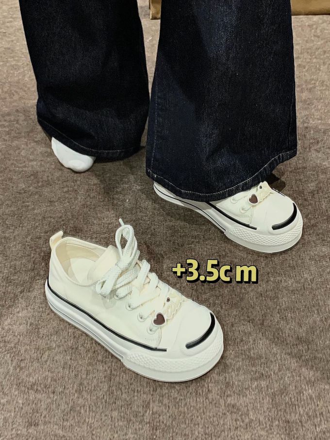 低帮 系带 布面 