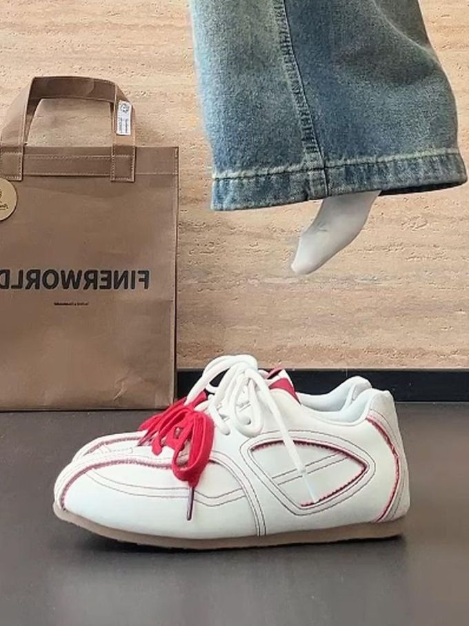 低帮 系带 皮革