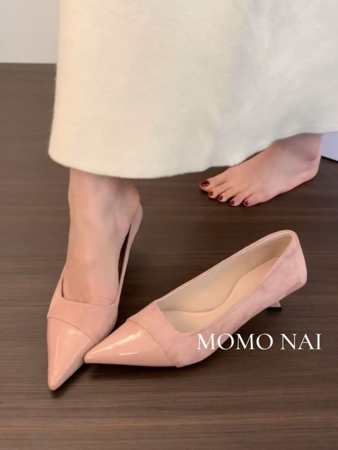 尖头 低帮 一脚蹬 浅口鞋 皮革
