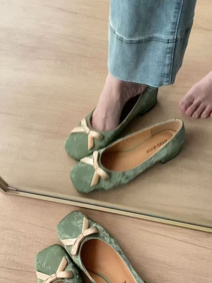 一脚蹬 浅口鞋 皮革