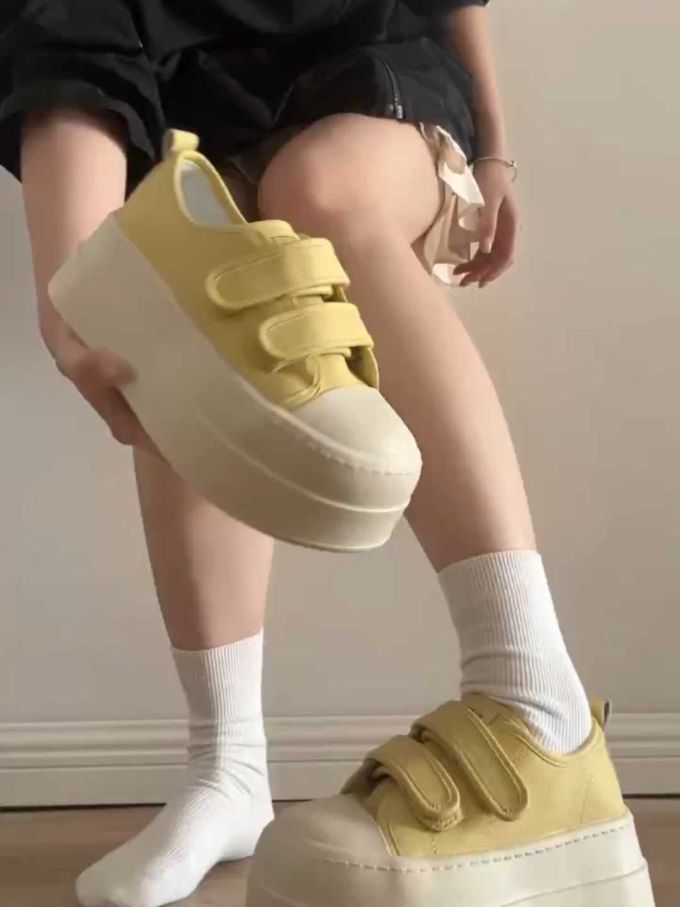 低帮 魔术贴 皮革 