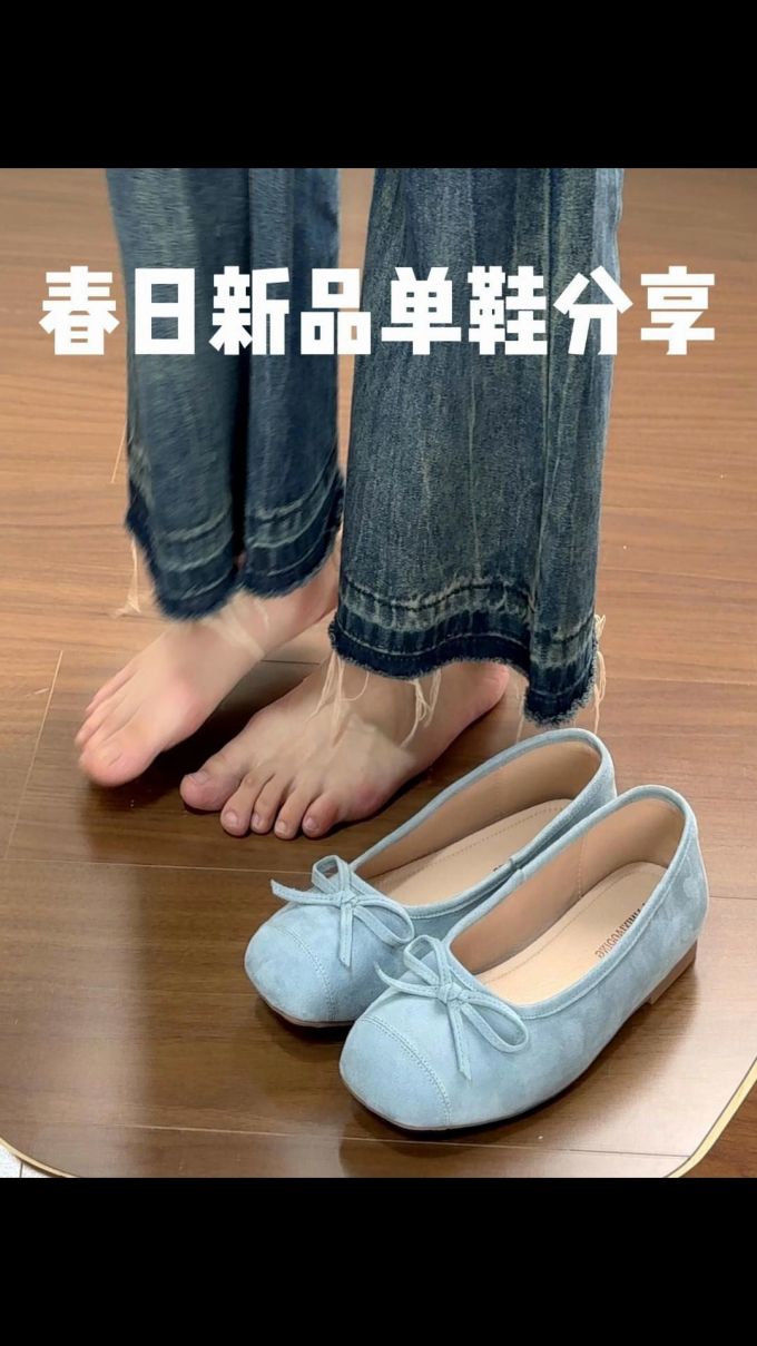 圆头 一脚蹬 浅口鞋 皮革