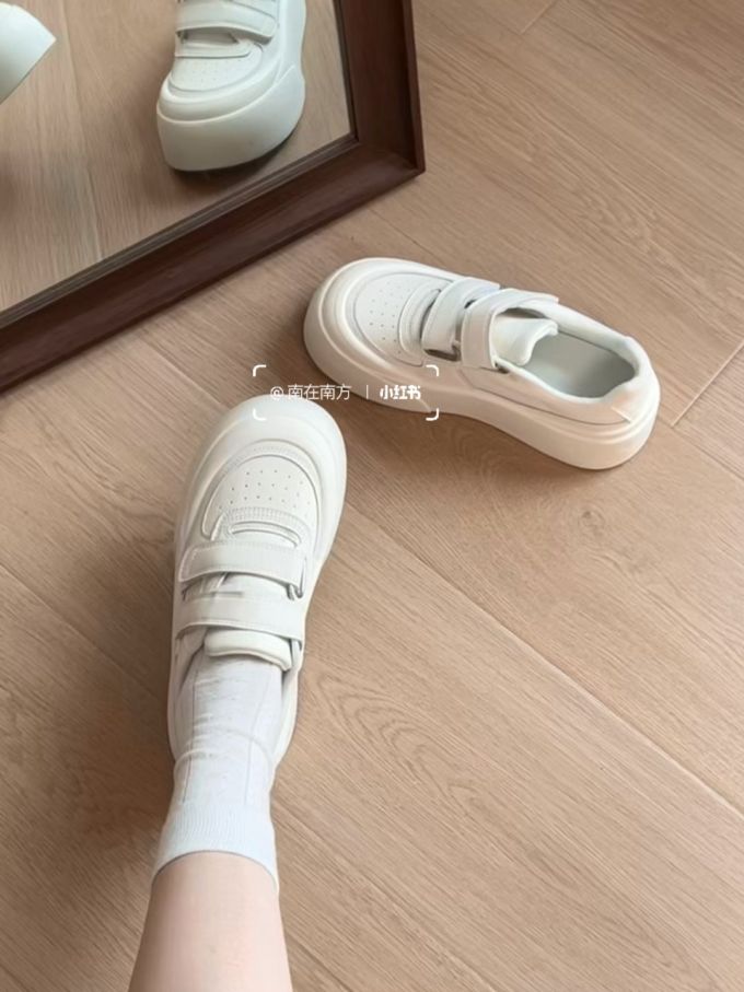 低帮 魔术贴 皮革