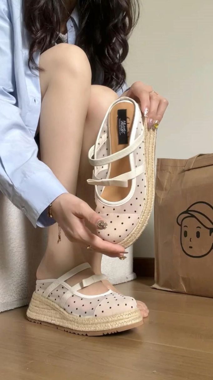 厚底 鱼嘴 低帮 中口鞋
