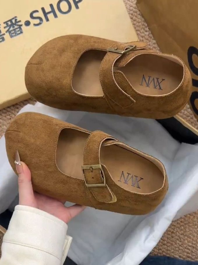 异形头-分趾 袢扣 中口鞋 皮革 