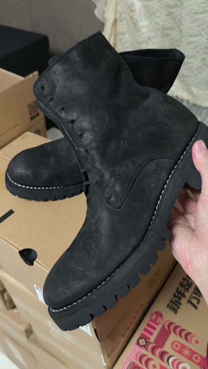 粗跟 皮革 