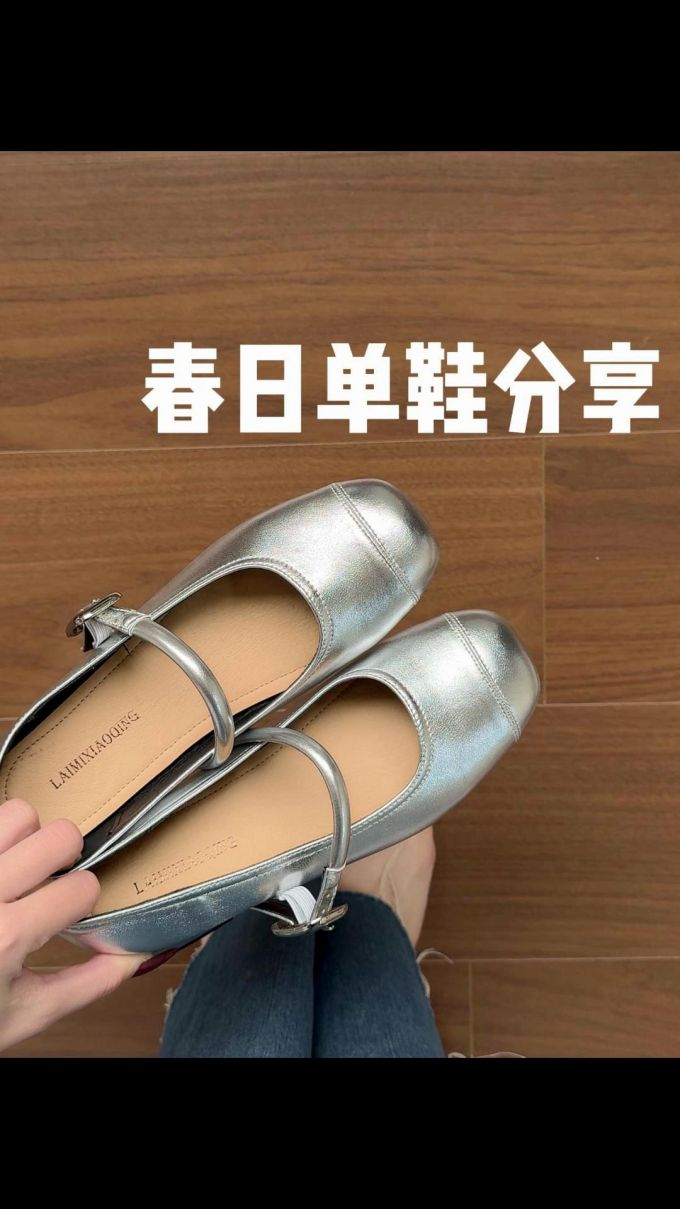 圆头 袢扣 中口鞋 皮革