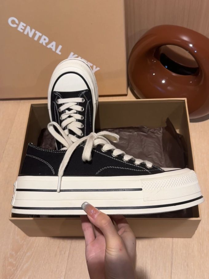 高帮 系带 布面
