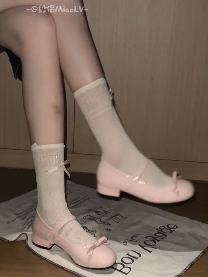 圆头 中口鞋 皮革 